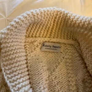 Women's Cream Cardigan Sweater